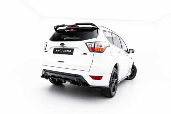 MAXTON DESIGN - Stredová vložka zadného nárazníka, Ford Kuga ST-Line Mk2 Facelift, Čierny lesk – Obrázok 2