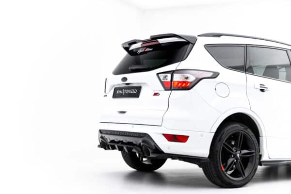 MAXTON DESIGN - Stredová vložka zadného nárazníka, Ford Kuga ST-Line Mk2 Facelift, Čierny lesk – Obrázok 3
