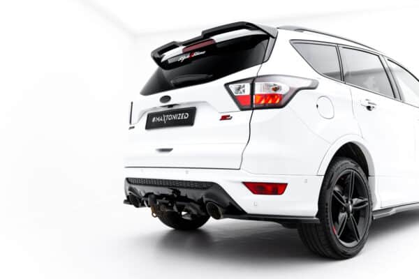 MAXTON DESIGN - Stredová vložka zadného nárazníka, Ford Kuga ST-Line Mk2 Facelift, Čierny lesk – Obrázok 9