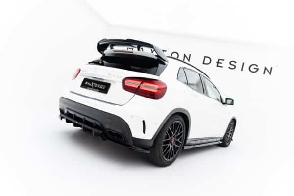 MAXTON DESIGN - Spoiler pod zadný nárazník, Mercedes-Benz GLA 45 AMG X156 Facelift, Čierny lesk – Obrázok 2