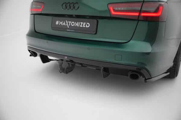 MAXTON DESIGN - Difúzor zadného nárazníka, Audi A6 S-line Avant C7 , Čierny lesk – Obrázok 4