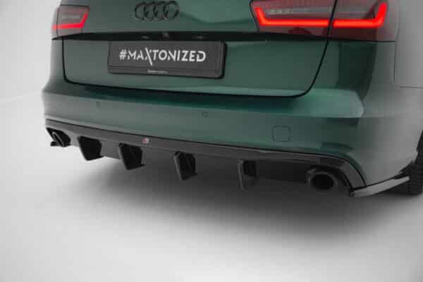 MAXTON DESIGN - Difúzor zadného nárazníka, Audi A6 S-line Avant C7 , Čierny lesk