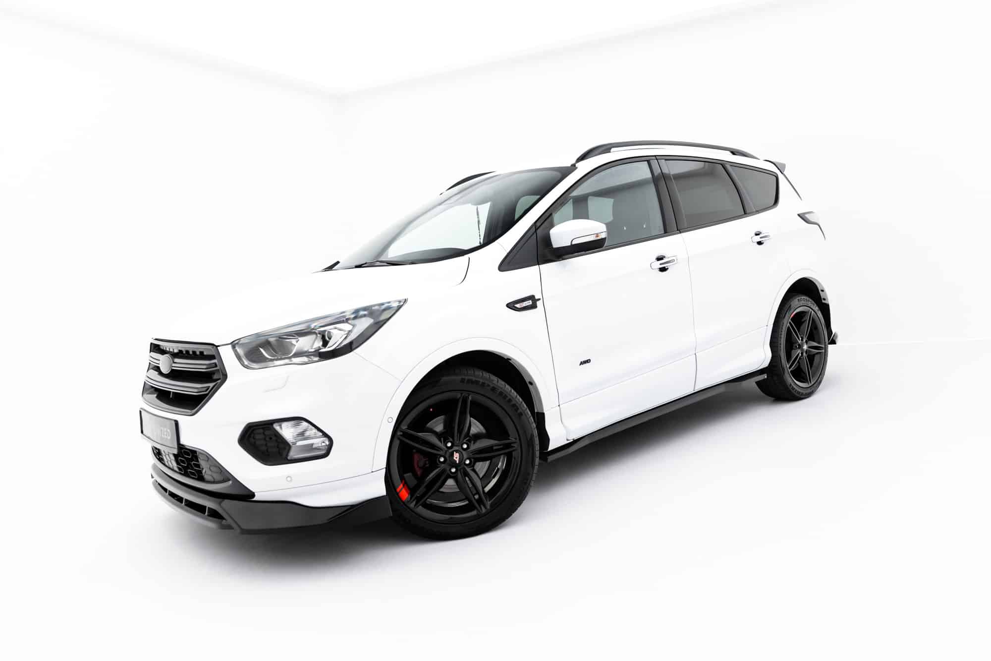 MAXTON DESIGN - Lišty pod bočné prahy, Ford Kuga ST-Line Mk2 Facelift, Čierny lesk – Obrázok 7
