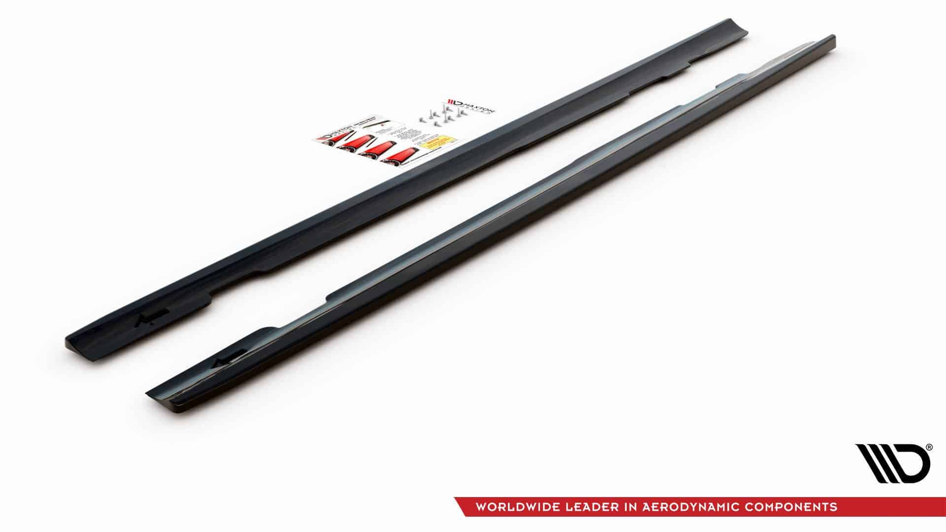 MAXTON DESIGN - Lišty pod bočné prahy, Mercedes-AMG CLS 53 C257, Čierny lesk – Obrázok 3