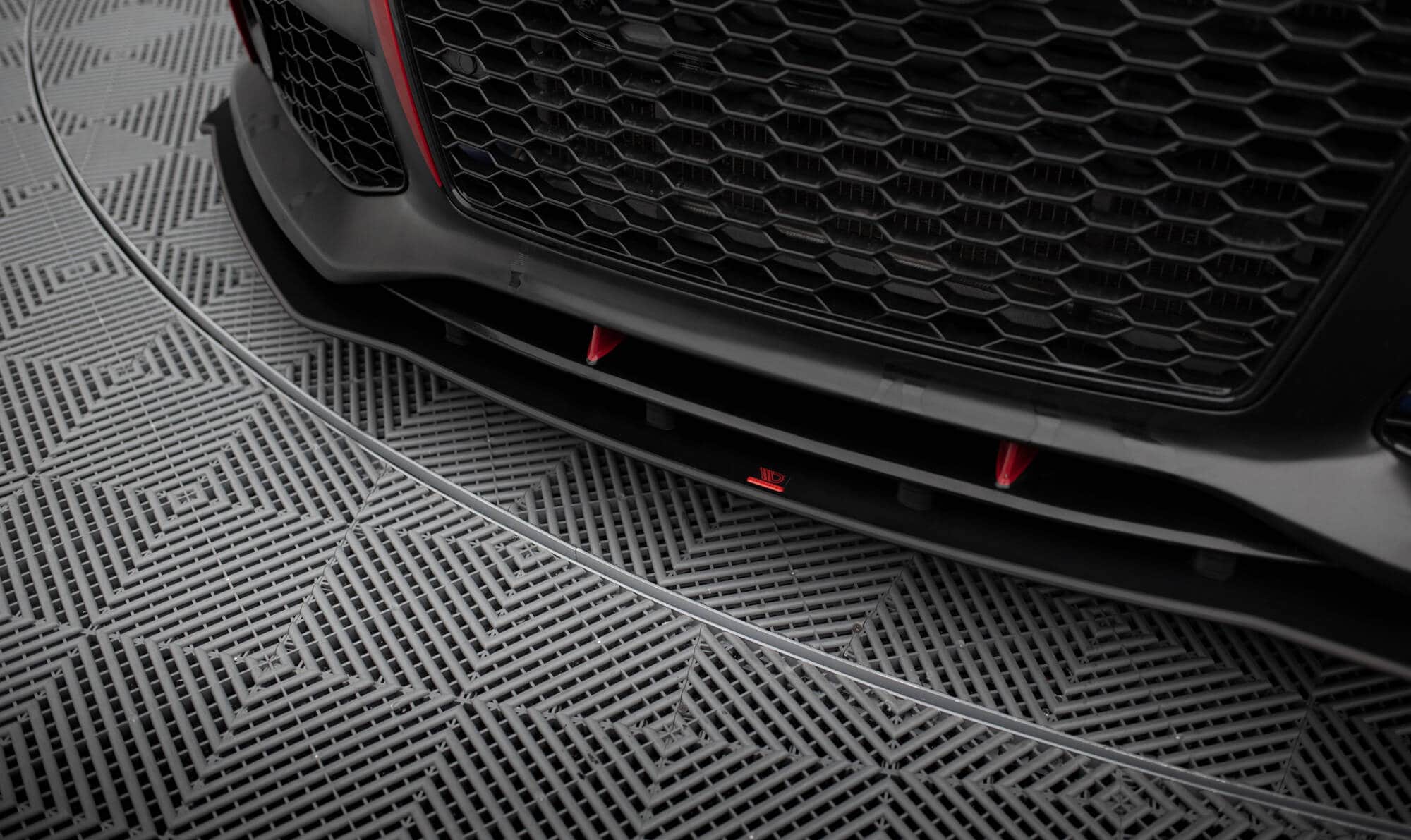 MAXTON DESIGN - Street Pro Spoiler pod predný nárazník, Audi A7 RS7 Look C7, Čierna Matná – Obrázok 6