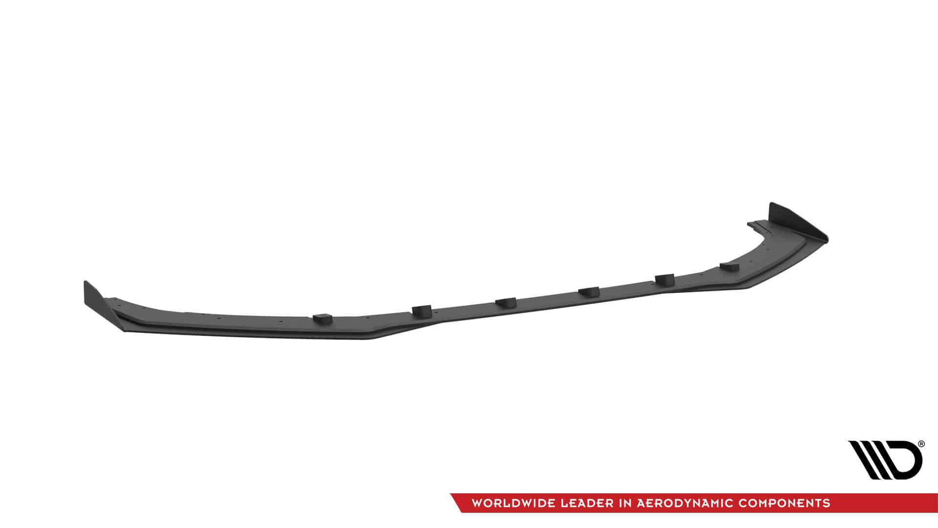 MAXTON DESIGN - Street Pro Spoiler pod predný nárazník + Splitre, Audi S3 / A3 S-Line Sedan 8V, Čierna Matná – Obrázok 4