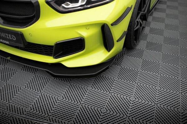 MAXTON DESIGN - Street Pro Spoiler pod predný nárazník + Splitre, vhodné pre BMW 1 M-Pack / M135i / 128ti F40, Čierna Matná – Obrázok 6