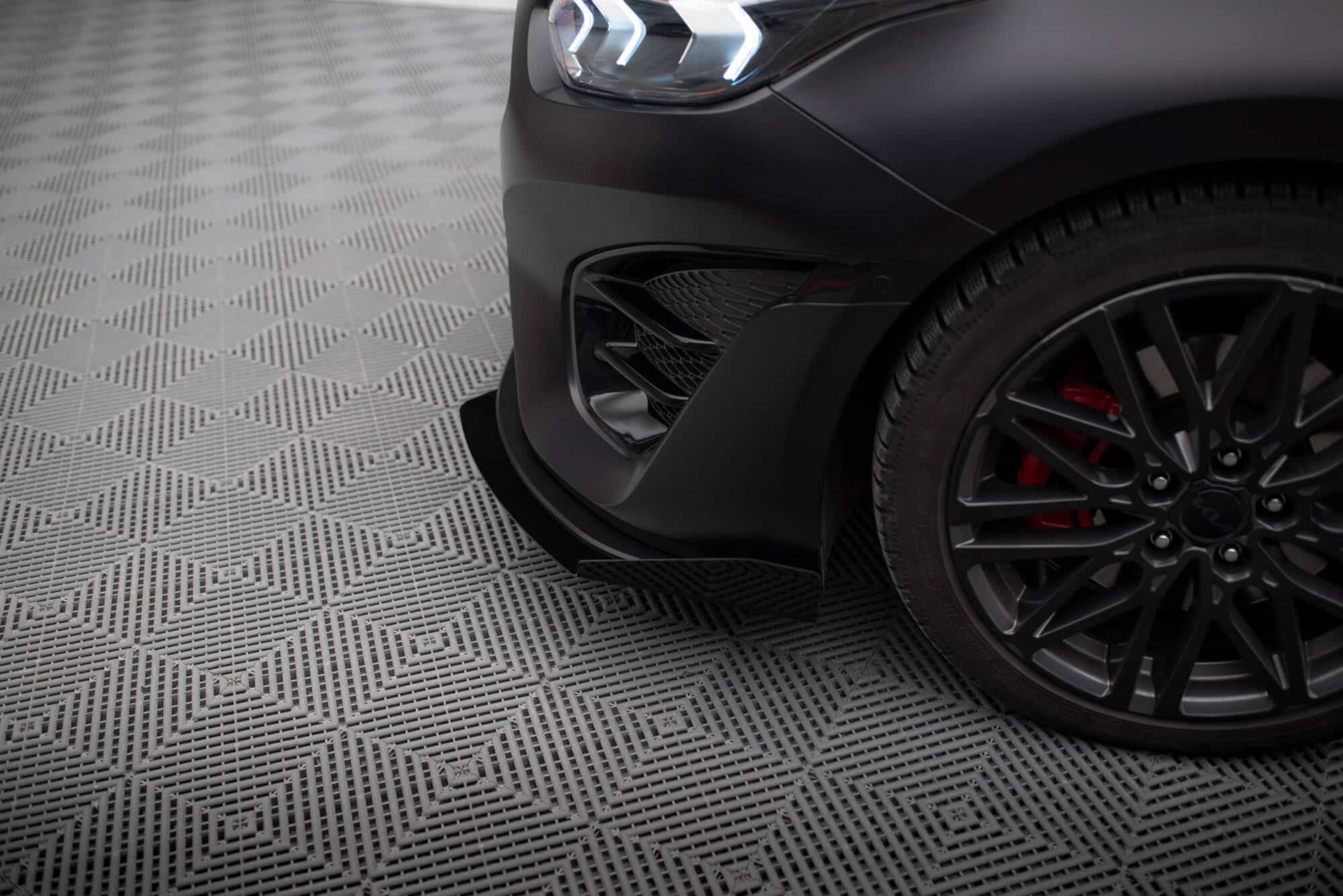 MAXTON DESIGN - Street Pro Spoiler pod predný nárazník + Splitre, Kia Proceed GT Mk3 Facelift / Ceed GT / GT - Line Mk1 Facelift, Čierna Matná – Obrázok 2
