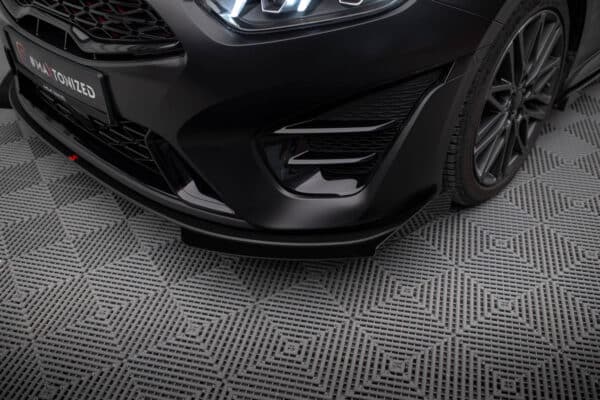 MAXTON DESIGN - Street Pro Spoiler pod predný nárazník + Splitre, Kia Proceed GT Mk3 Facelift / Ceed GT / GT - Line Mk1 Facelift, Čierna Matná – Obrázok 5