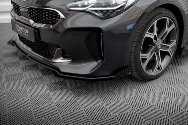 MAXTON DESIGN - Street Pro Spoiler pod predný nárazník + Splitre, Kia Stinger GT / GT-Line / Standard Mk1, Čierna Matná – Obrázok 6