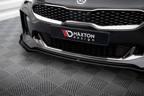 MAXTON DESIGN - Street Pro Spoiler pod predný nárazník + Splitre, Kia Stinger GT / GT-Line / Standard Mk1, Čierna Matná – Obrázok 5