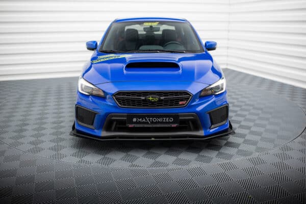 MAXTON DESIGN - Street Pro Spoiler pod predný nárazník + Splitre, Subaru WRX STI Mk1 Facelift, Čierna Matná – Obrázok 2