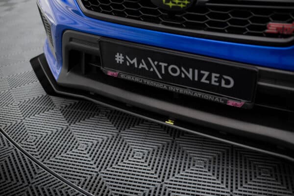 MAXTON DESIGN - Street Pro Spoiler pod predný nárazník + Splitre, Subaru WRX STI Mk1 Facelift, Čierna Matná – Obrázok 6