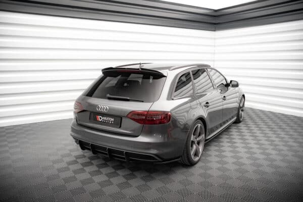 MAXTON DESIGN - Street Pro Difúzor zadného nárazníka, Audi A4 S-Line B8 Facelift, Čierna Matná