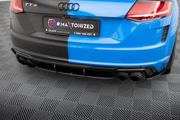 MAXTON DESIGN - Street Pro Difúzor zadného nárazníka, Audi TT S 8S Facelift, Čierna Matná – Obrázok 5