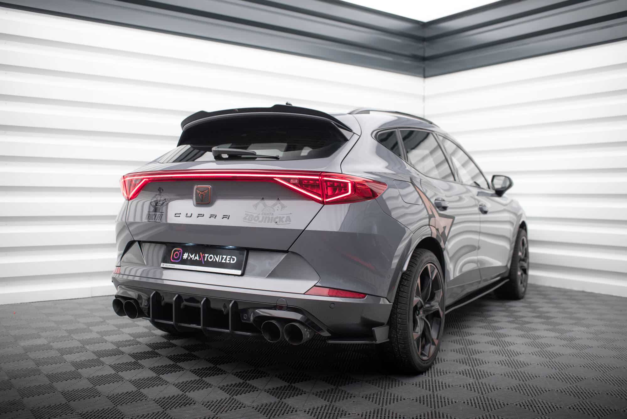 MAXTON DESIGN - Street Pro Difúzor zadného nárazníka, Cupra Formentor Mk1, Čierna Matná – Obrázok 2