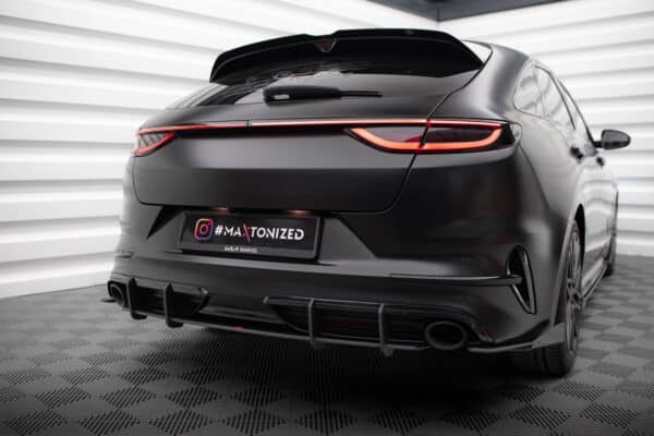 MAXTON DESIGN - Street Pro Difúzor pod zadný nárazník, Kia Proceed GT Mk1 Facelift, Čierna Matná