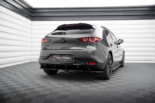 MAXTON DESIGN - Street Pro bočné spoilere zadného nárazníka, Mazda 3 Mk4, Čierna Matná – Obrázok 2