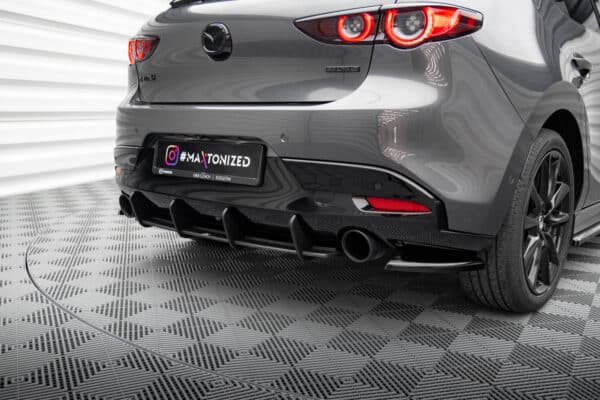 MAXTON DESIGN - Street Pro bočné spoilere zadného nárazníka, Mazda 3 Mk4, Čierna Matná