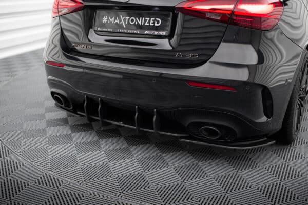 MAXTON DESIGN - Street Pro Difúzor zadného nárazníka, Mercedes-AMG A35 W177 Hatchback, Čierna Matná