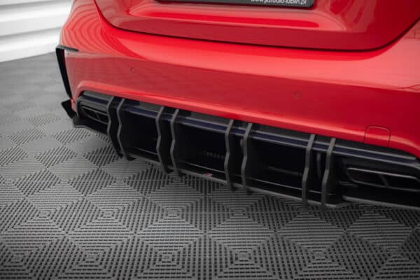 MAXTON DESIGN - Street Pro Difúzor zadného nárazníka, Mercedes-Benz A 45 AMG Aero W176 Facelift, Čierna Matná