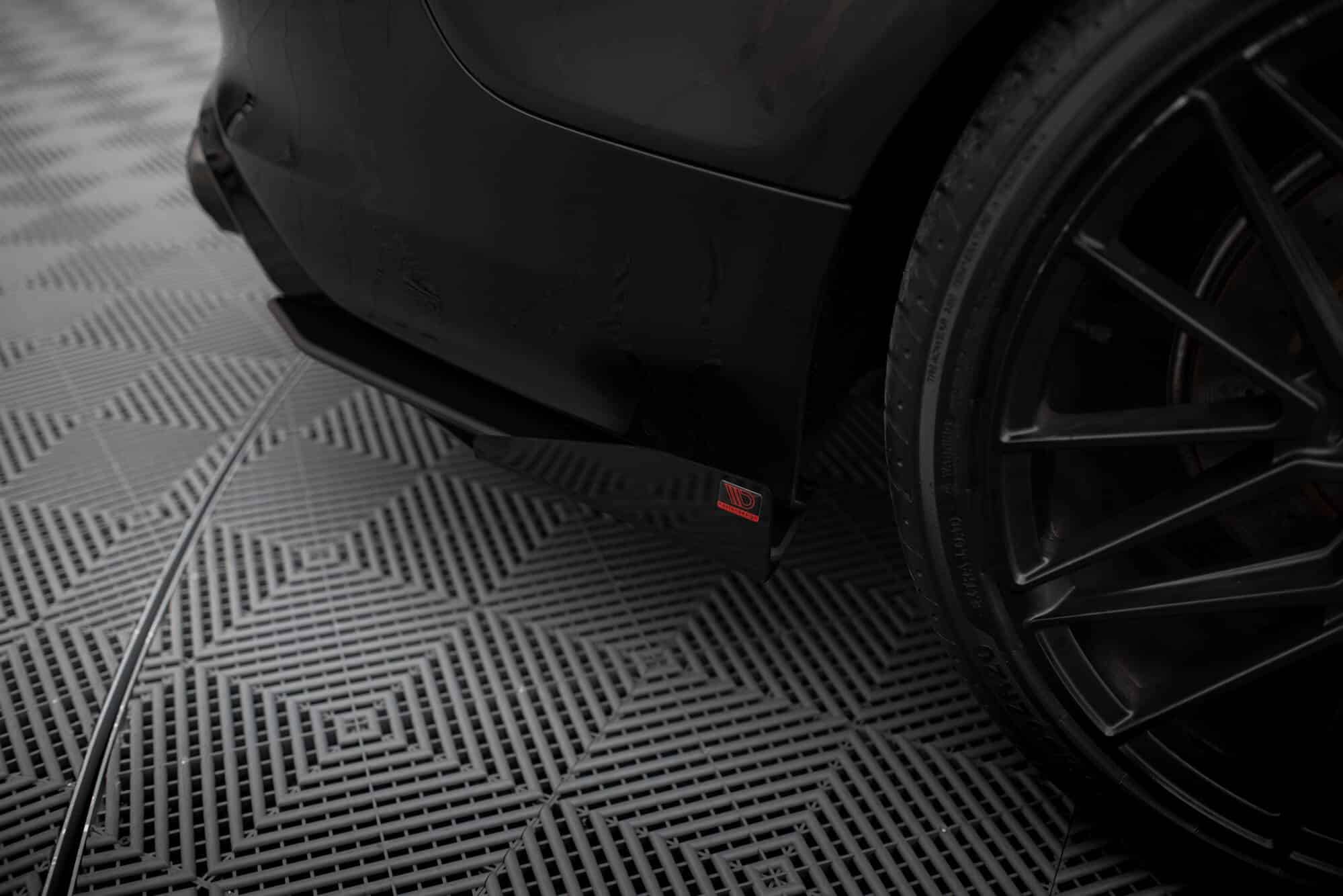MAXTON DESIGN - Street Pro Bočné spoilere zadného nárazníka + Splitre, Audi A7 RS7 Look C7, Čierna Matná – Obrázok 6