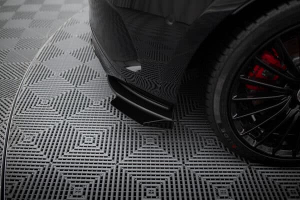 MAXTON DESIGN - Street Pro Bočné spoilere pod zadný nárazník + Splitre, Mercedes-AMG A35 Hatchback W177, Čierna Matná – Obrázok 2