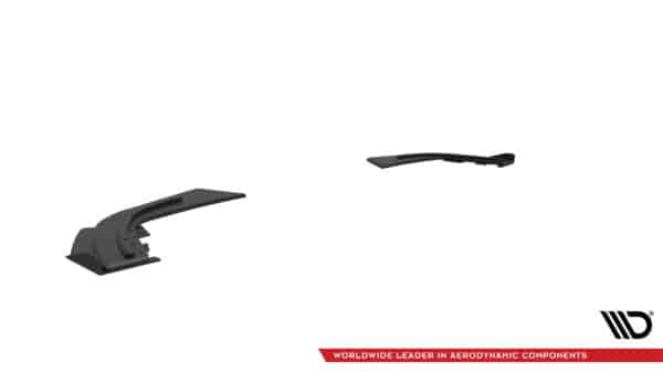 MAXTON DESIGN - Street Pro Bočné spoilere pod zadný nárazník + Splitre, Mercedes-AMG A35 Hatchback W177, Čierna Matná – Obrázok 3