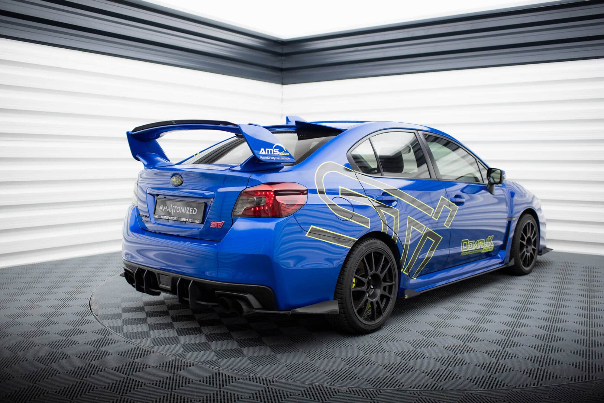 MAXTON DESIGN - Street Pro Bočné difúzory zadného nárazníka + Splitre, Subaru WRX STI Mk1, Čierna Matná – Obrázok 5