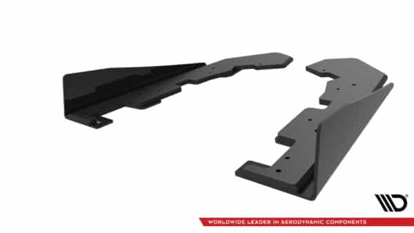 MAXTON DESIGN - Street Pro Bočné difúzory zadného nárazníka + Splitre, Subaru WRX STI Mk1, Čierna Matná – Obrázok 4