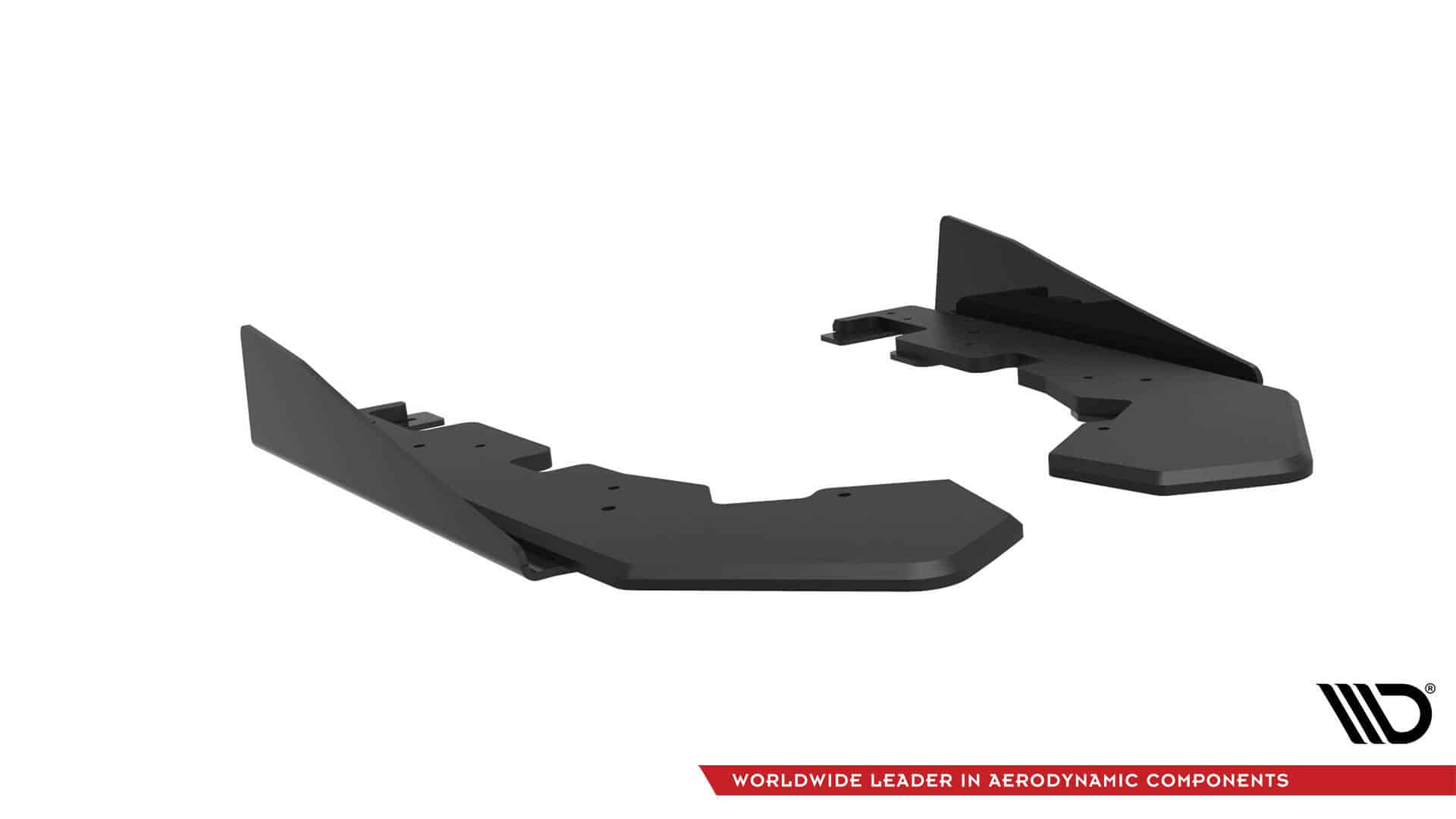 MAXTON DESIGN - Street Pro Bočné difúzory zadného nárazníka + Splitre, Subaru WRX STI Mk1, Čierna Matná – Obrázok 3
