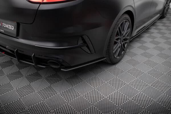MAXTON DESIGN - Street Pro Bočné spoilere zadného nárazníka, Kia Proceed GT Mk1 Facelift, Čierna Matná