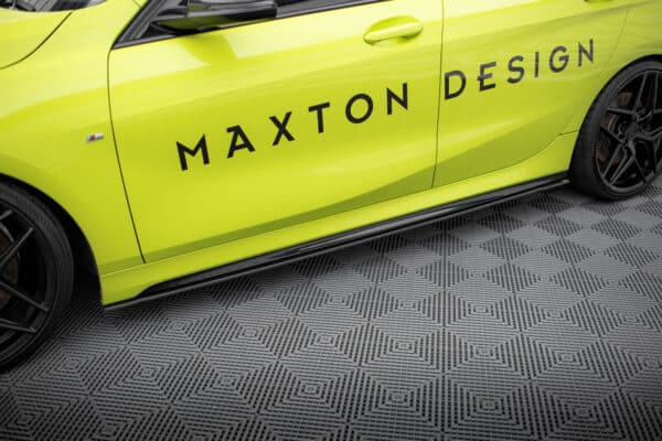 MAXTON DESIGN - Street Pro Lišty pod bočné prahy, BMW 1 M-Pack / M135i / 128ti F40, Čierna Matná