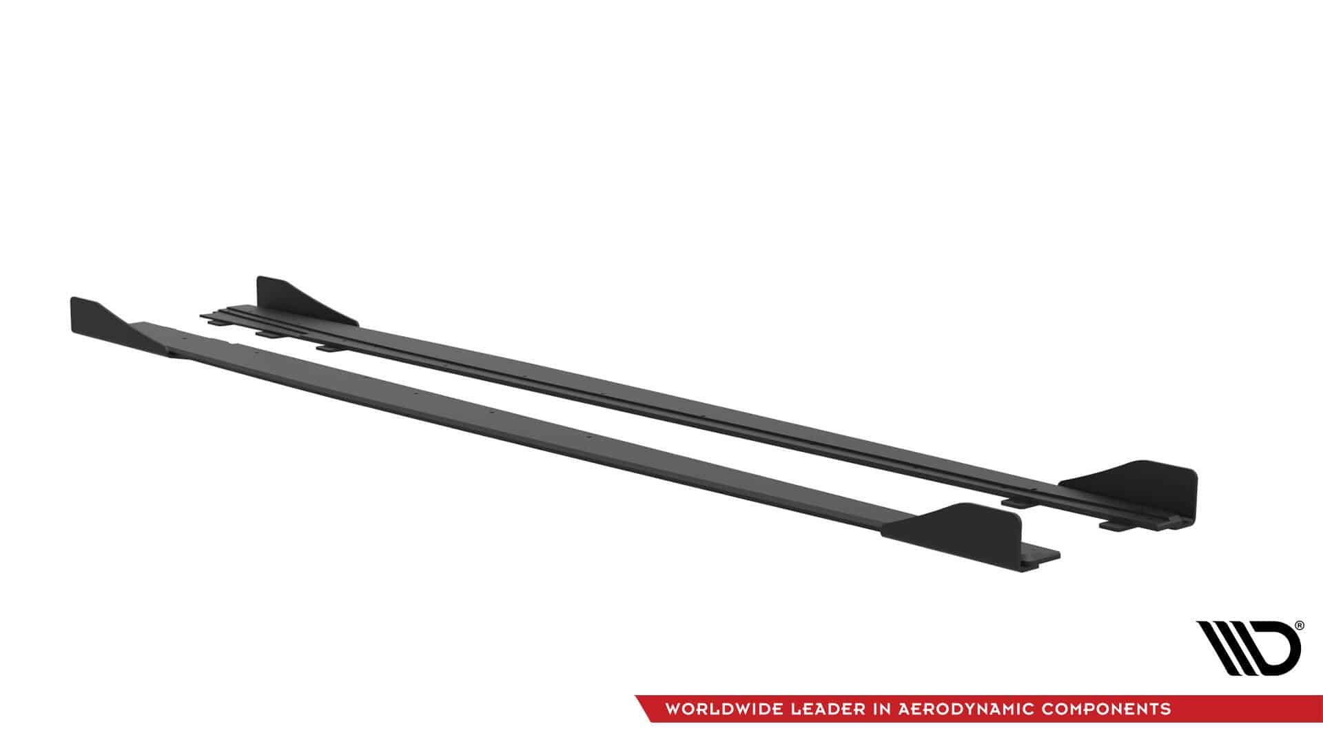 MAXTON DESIGN - Street Pro Lišty pod bočné prahy + Splitre, Audi S3 / A3 S-Line Sedan 8V, Čierna Matná – Obrázok 4
