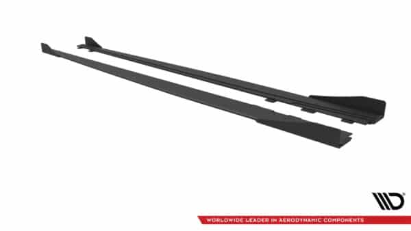 MAXTON DESIGN - Street Pro Lišty pod bočné prahy + Splitre, Audi S3 / A3 S-Line Sedan 8V, Čierna Matná – Obrázok 3