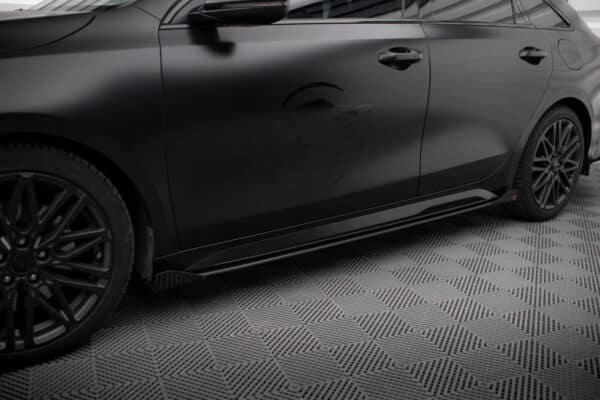 MAXTON DESIGN - Street Pro Lišty pod bočné prahy + Splitre, Kia Proceed GT / GT-Line Mk1 Facelift / Ceed GT Mk3 Facelift, Čierna Matná