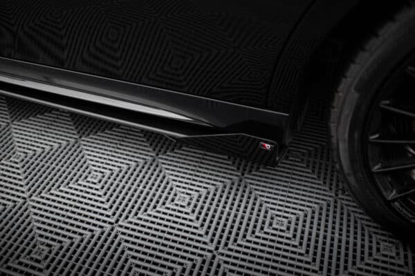 MAXTON DESIGN - Street Pro lišty pod bočné prahy + Splitre, Mercedes-AMG A35 W177 Facelift, Čierna Matná – Obrázok 6
