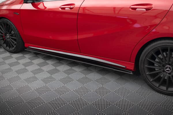 MAXTON DESIGN - Street Pro lišty pod bočné prahy, Mercedes-Benz A 45 AMG Aero W176 Facelift, Čierna Matná – Obrázok 2