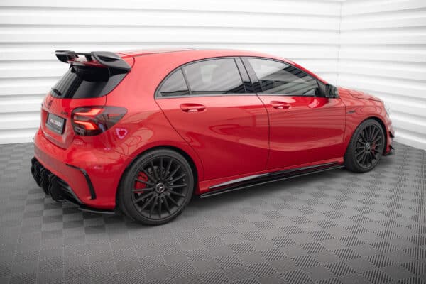 MAXTON DESIGN - Street Pro lišty pod bočné prahy, Mercedes-Benz A 45 AMG Aero W176 Facelift, Čierna Matná – Obrázok 5
