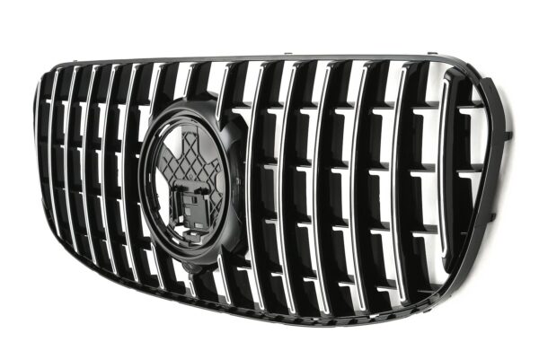 Predná maska vhodná pre Mercedes GLS X167 Facelift od roku výroby 2023, PANAMERICANA AMG GT OPTIK Chrómová