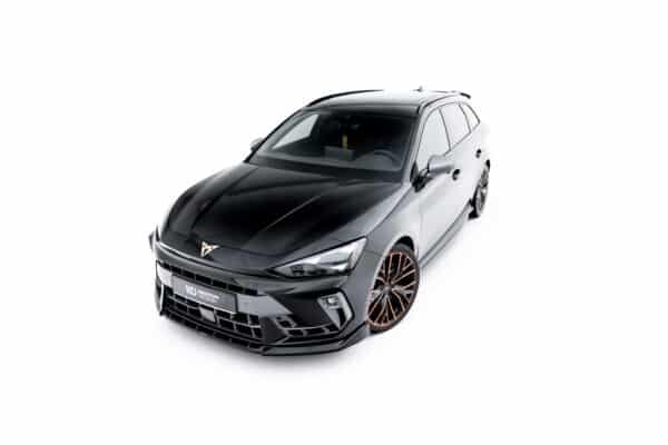 MAXTON DESIGN - Spoiler pod predný nárazník V.1, Cupra Leon ST / Hatchback Mk1 Facelift, čierny lesk