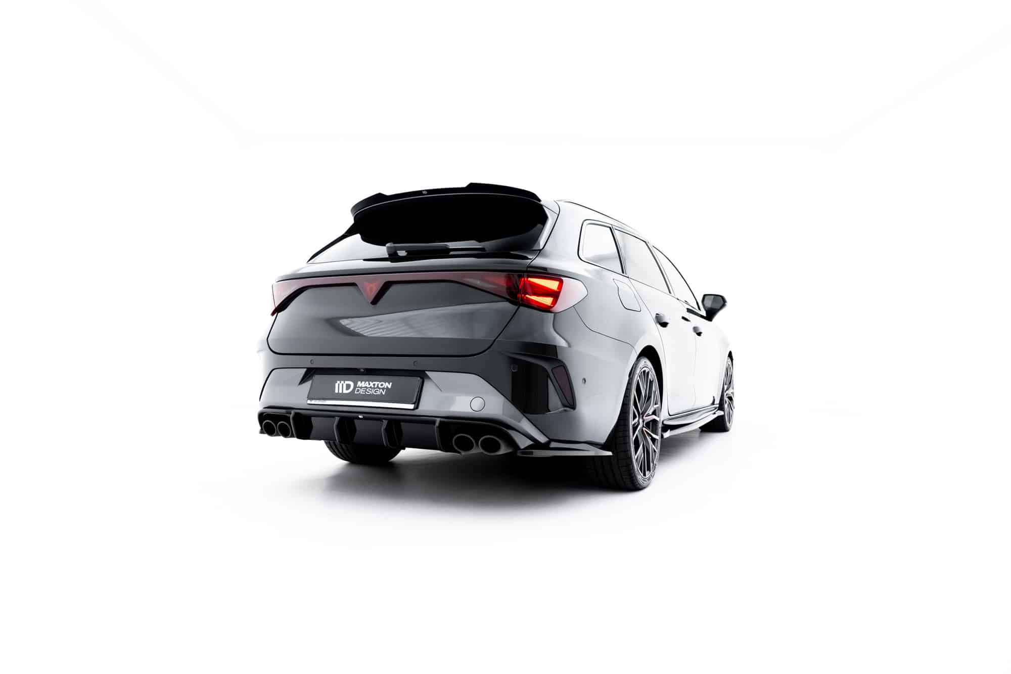 MAXTON DESIGN - Bočné spoilere pod zadný nárazník V.5, Cupra Leon ST Mk1 Facelift, čierny lesk – Obrázok 5