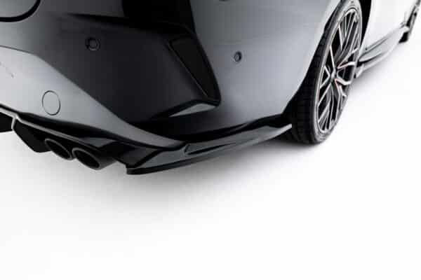 MAXTON DESIGN - Bočné spoilere pod zadný nárazník V.5, Cupra Leon ST Mk1 Facelift, čierny lesk