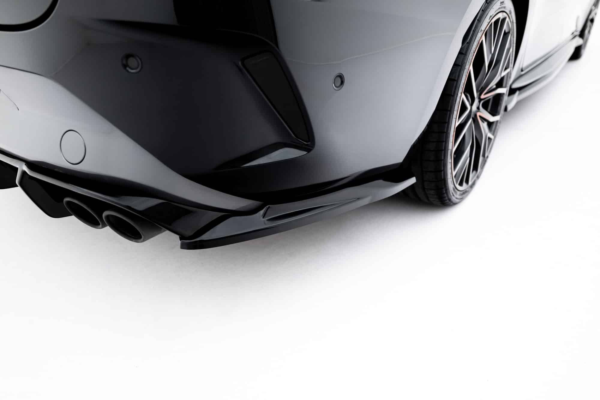 MAXTON DESIGN - Bočné spoilere pod zadný nárazník V.5, Cupra Leon ST Mk1 Facelift, čierny lesk