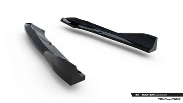 MAXTON DESIGN - Bočné spoilere pod zadný nárazník V.6, Cupra Leon ST Mk1 Facelift, čierny lesk – Obrázok 3