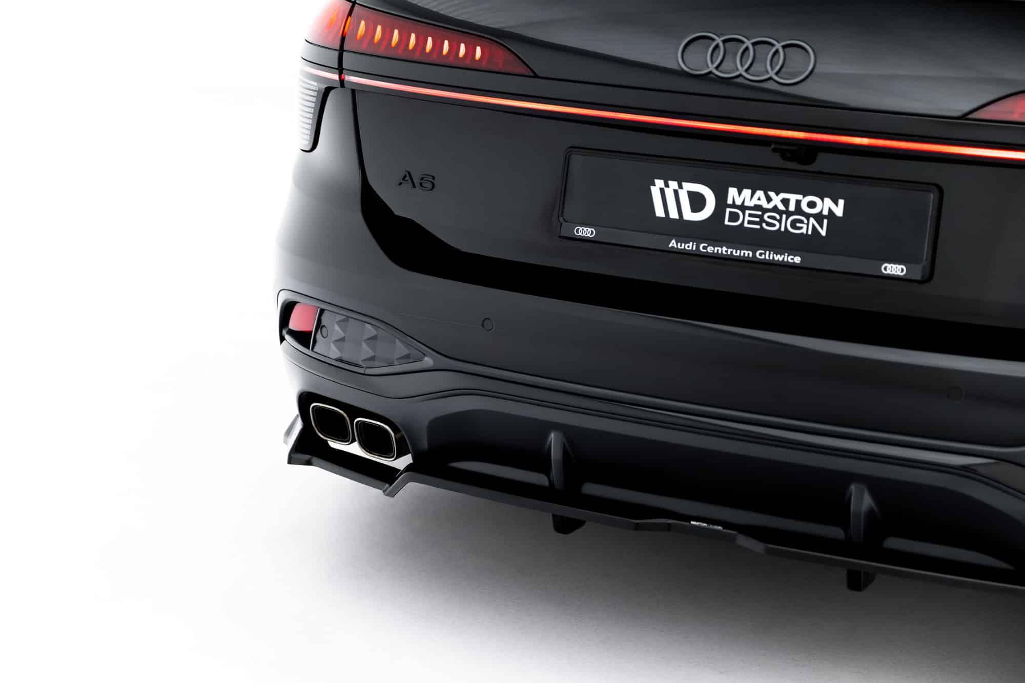 MAXTON DESIGN - Spoiler pod zadný nárazník V.2, Audi A6 S-Line Sedan/Avant C9, Čierny lesk – Obrázok 8