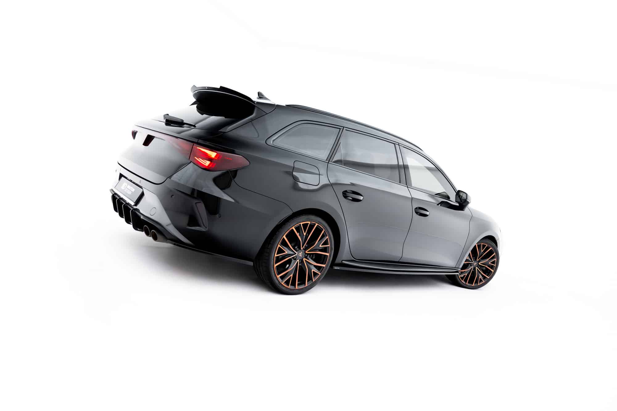 MAXTON DESIGN - Lišty pod bočné prahy, Cupra Leon ST / Hatchback Aero Mk1 Facelift, čierny lesk – Obrázok 6