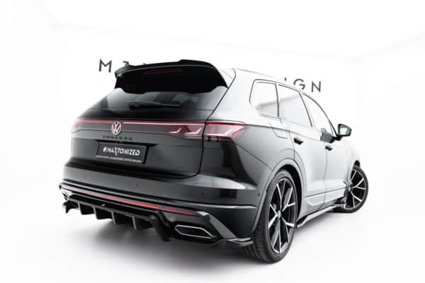 MAXTON DESIGN - Spoiler pod zadný nárazník, Volkswagen Touareg R-Line Mk3 Facelift, Čierny lesk