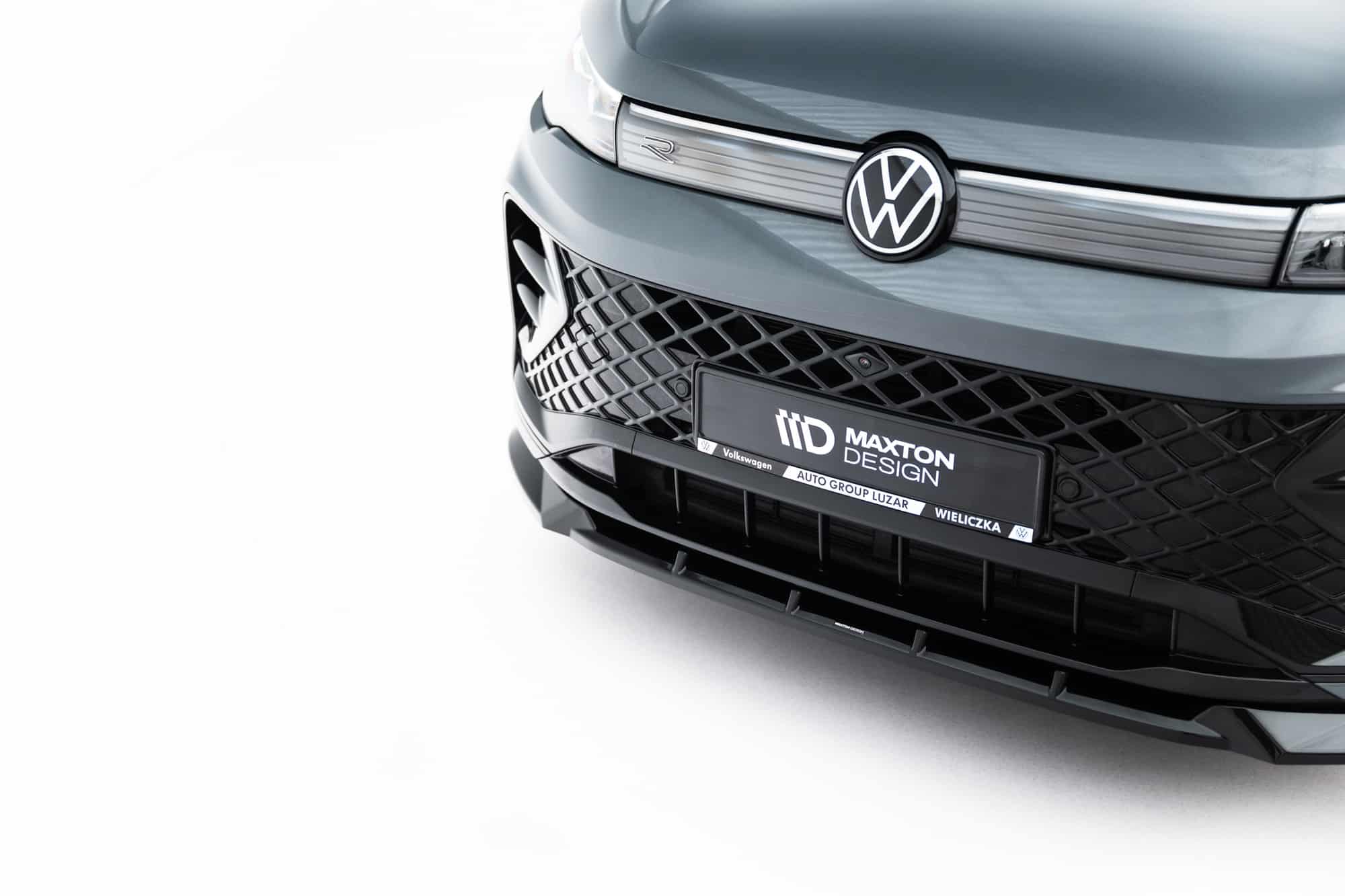 MAXTON DESIGN - Spoiler pod predný nárazník V.1, Volkswagen Tiguan R-Line Mk3, Čierny lesk – Obrázok 8