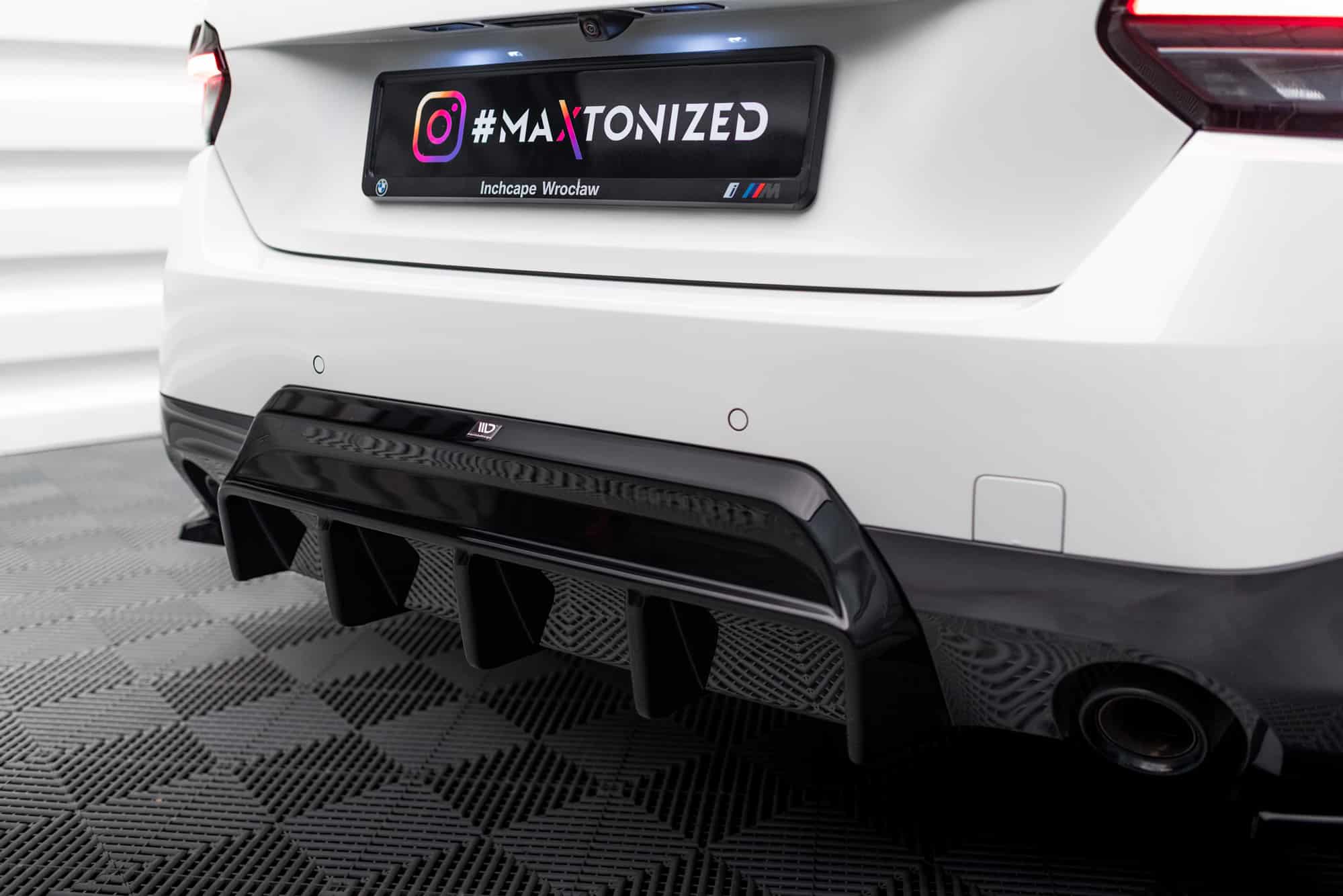 MAXTON DESIGN - Difúzor zadného nárazníka, vhodné pre BMW 2 M-Pack/M240i Coupe G42, Čierny lesk – Obrázok 9